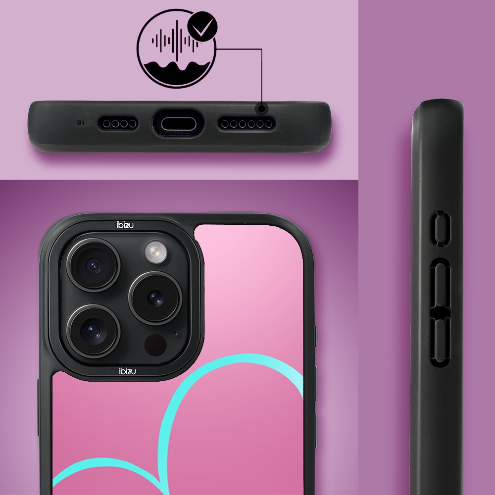 Etui do iPhone 15 Pro IBIZU DropGuard Matt z MagSafe, #Move, Pump it love