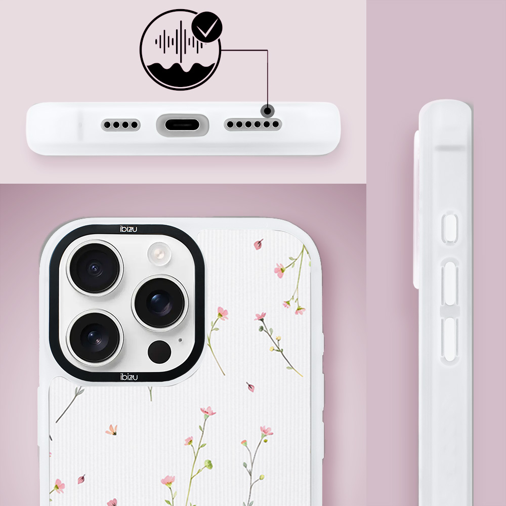 Etui do iPhone 15 Pro IBIZU DropGuard Matt z MagSafe, Pastel Bloom, Polna fantazja