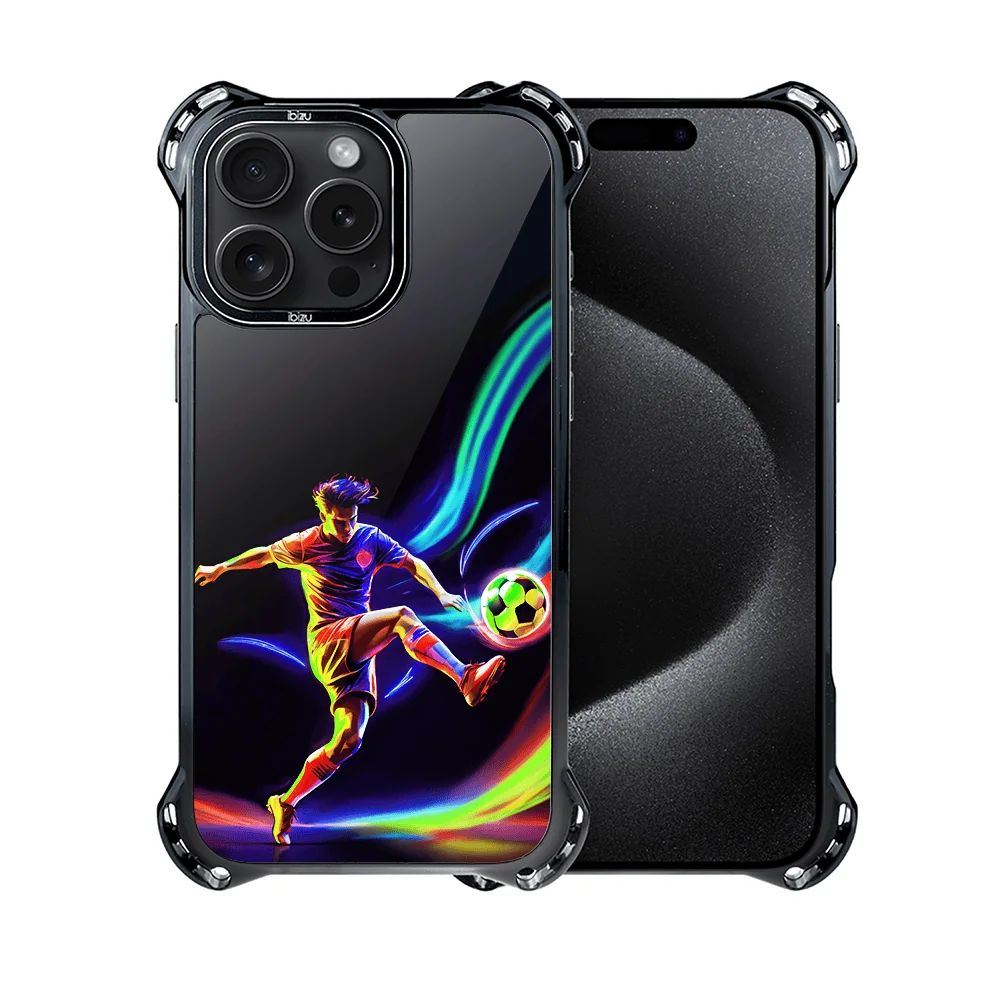 Etui do iPhone 15 Pro, Ibizu DropGuard Ultra z MagSafe, #ElectroMove, W rytmie piłki nożnej