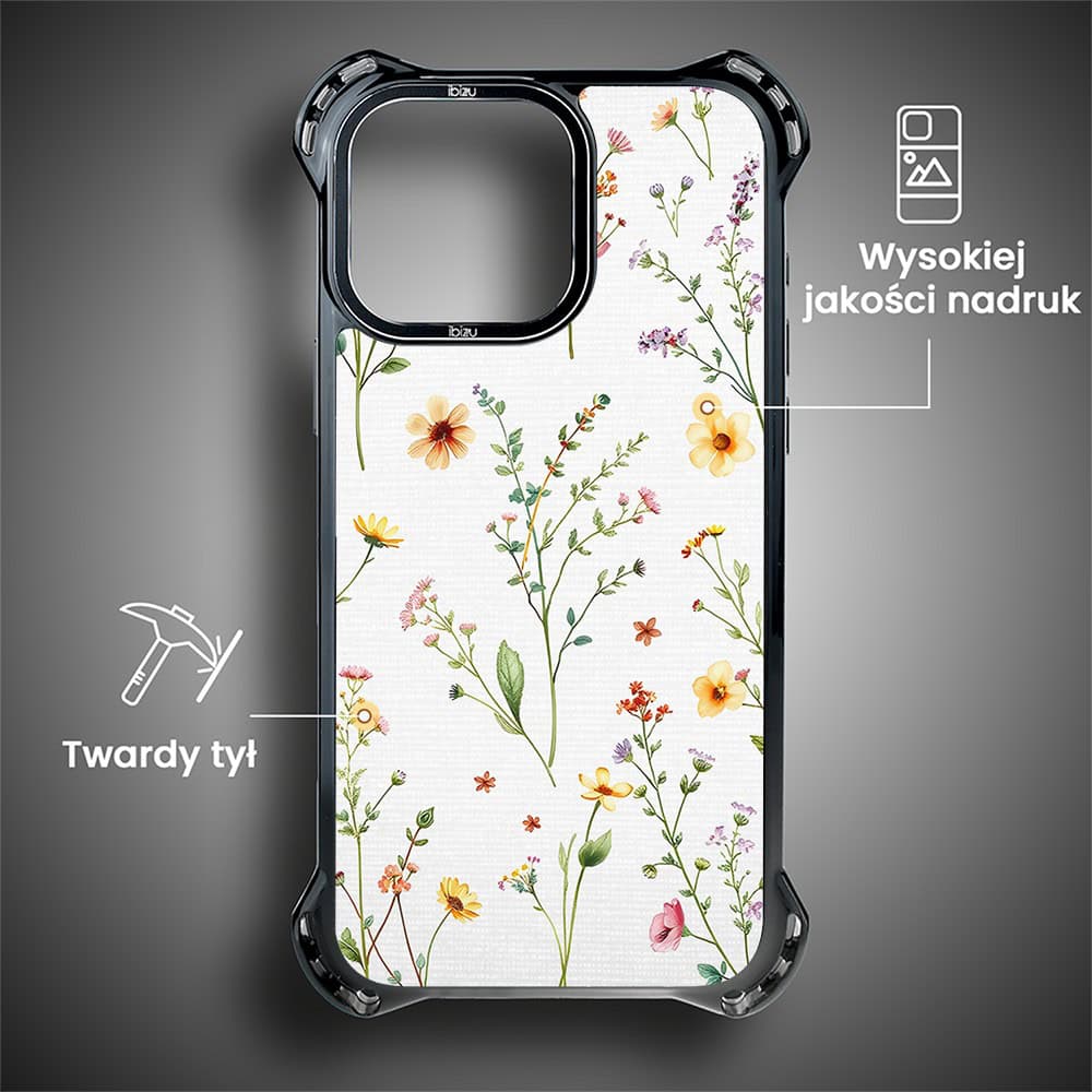 Etui do iPhone 15 Pro, Ibizu DropGuard Ultra z MagSafe, Pastel Bloom, Letni bukiet