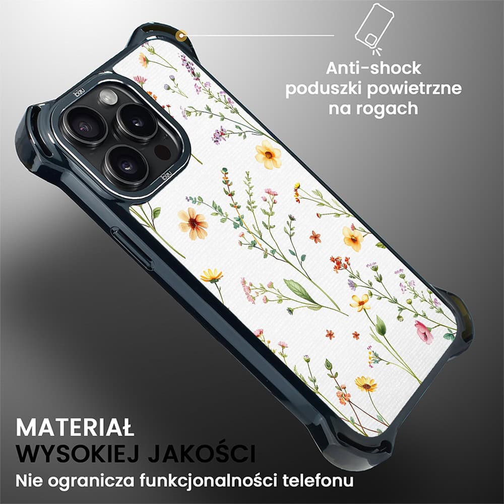 Etui do iPhone 15 Pro, Ibizu DropGuard Ultra z MagSafe, Pastel Bloom, Letni bukiet