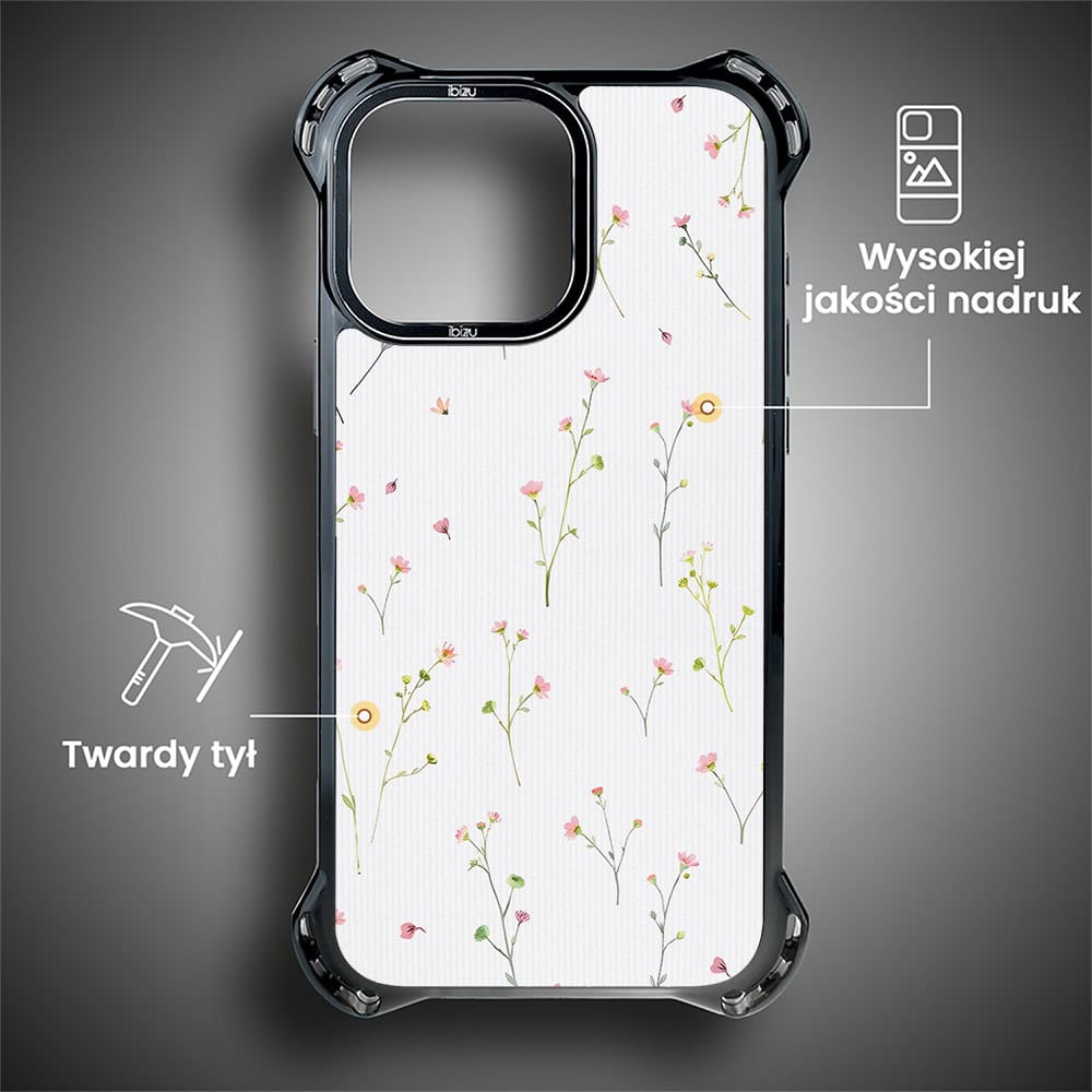 Etui do iPhone 15 Pro Max, Ibizu DropGuard Ultra z MagSafe, Pastel Bloom, Polna fantazja