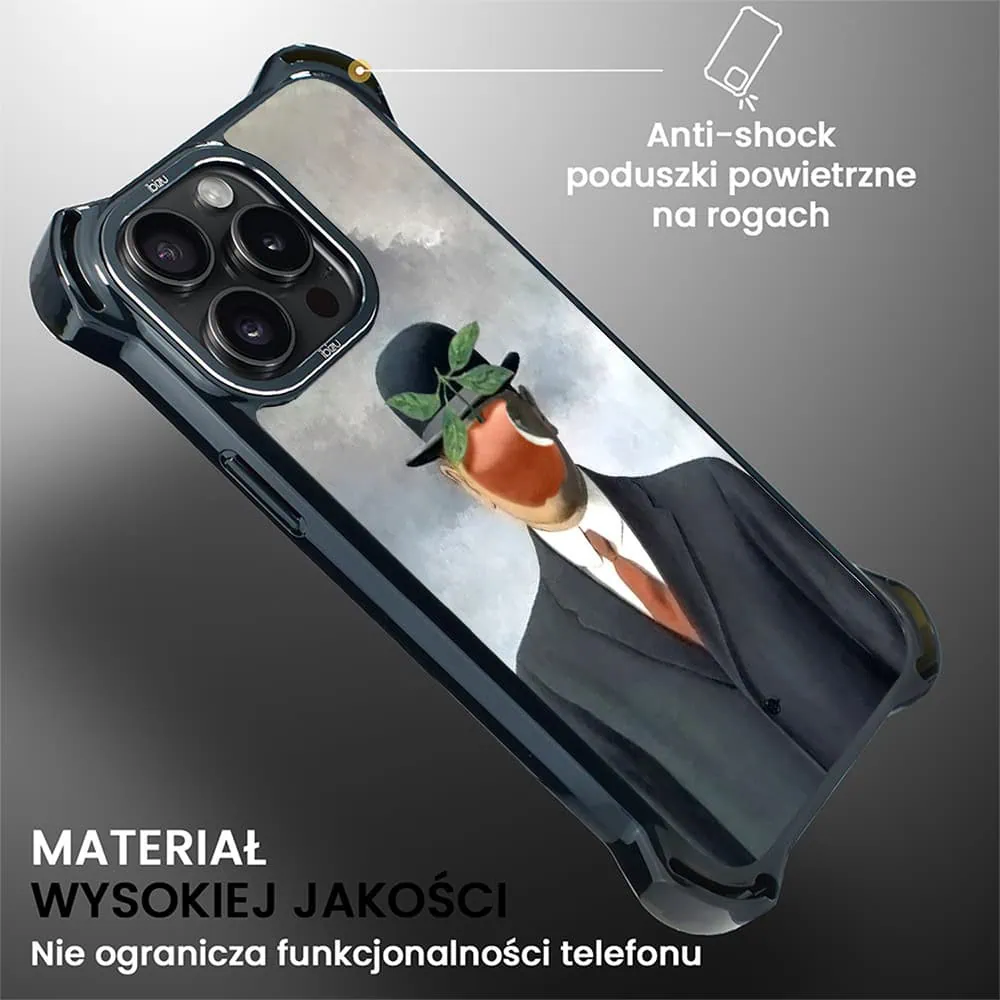 Etui do iPhone 15 Pro, Ibizu DropGuard Ultra z MagSafe, Rene Magritte, syn człowieczy