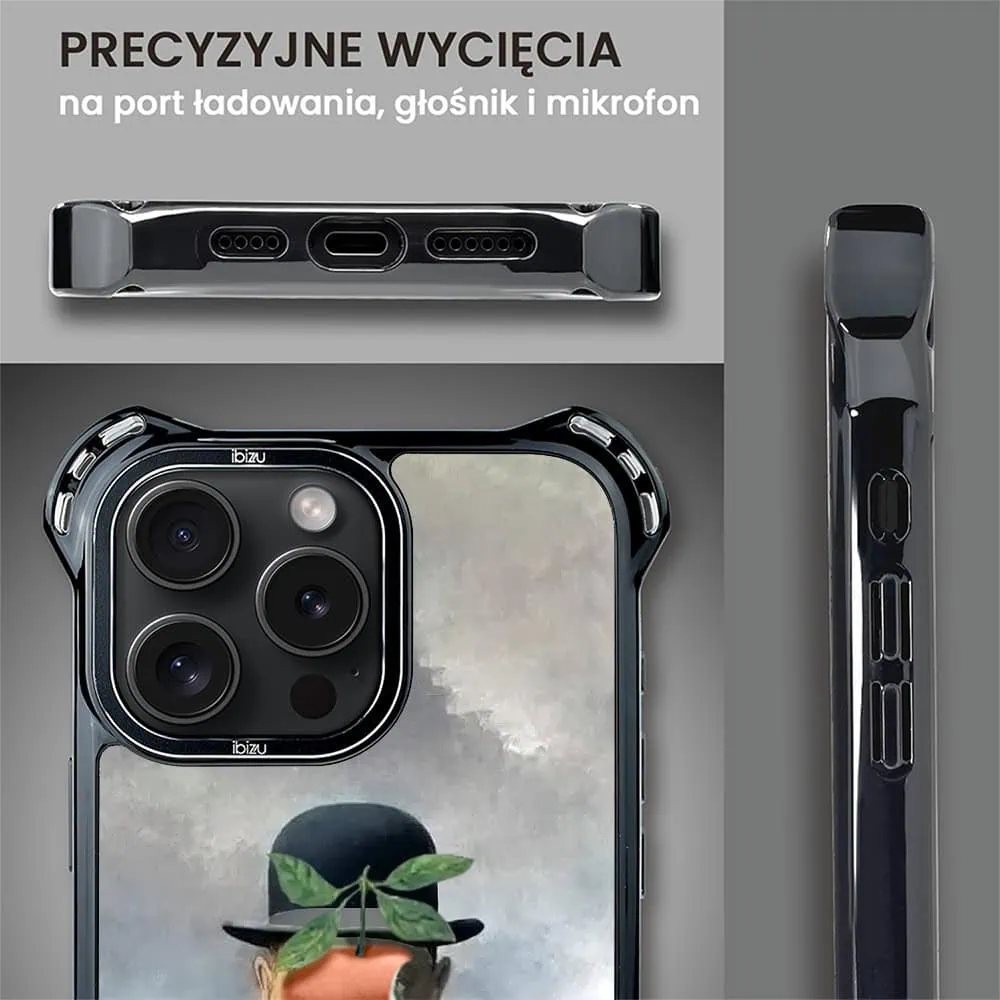 Etui do iPhone 15 Pro, Ibizu DropGuard Ultra z MagSafe, Rene Magritte, syn człowieczy