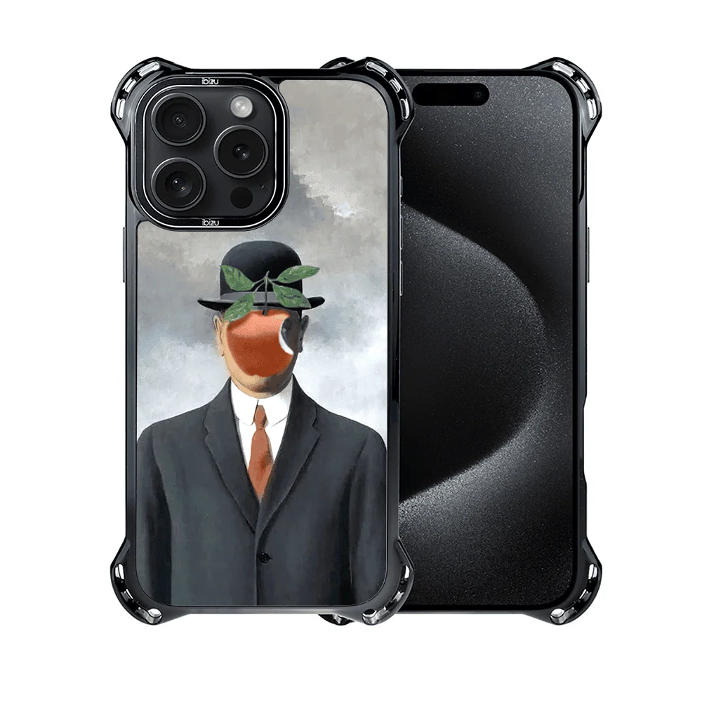 Etui do iPhone 15 Pro, Ibizu DropGuard Ultra z MagSafe, Rene Magritte, syn człowieczy