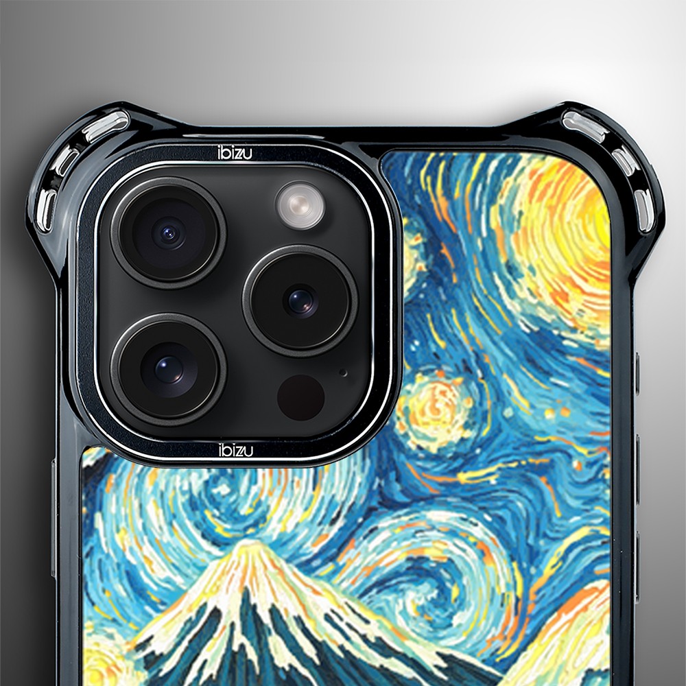 Etui do iPhone 15 Pro Max, Ibizu DropGuard Ultra z MagSafe, Van Gogh, gwieździsta noc