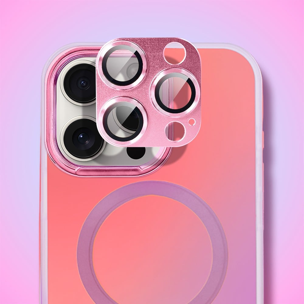 Etui do iPhone 15 Pro MagSafe Miami Vibe, głęboki mieniący się kolor, różowe ombre (OUTLET)