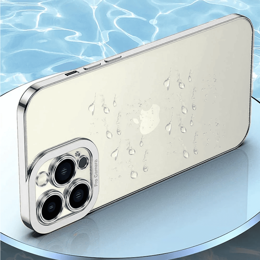 Etui do iPhone 15 Pro Camera High PRO z osłoną kamery, srebrne