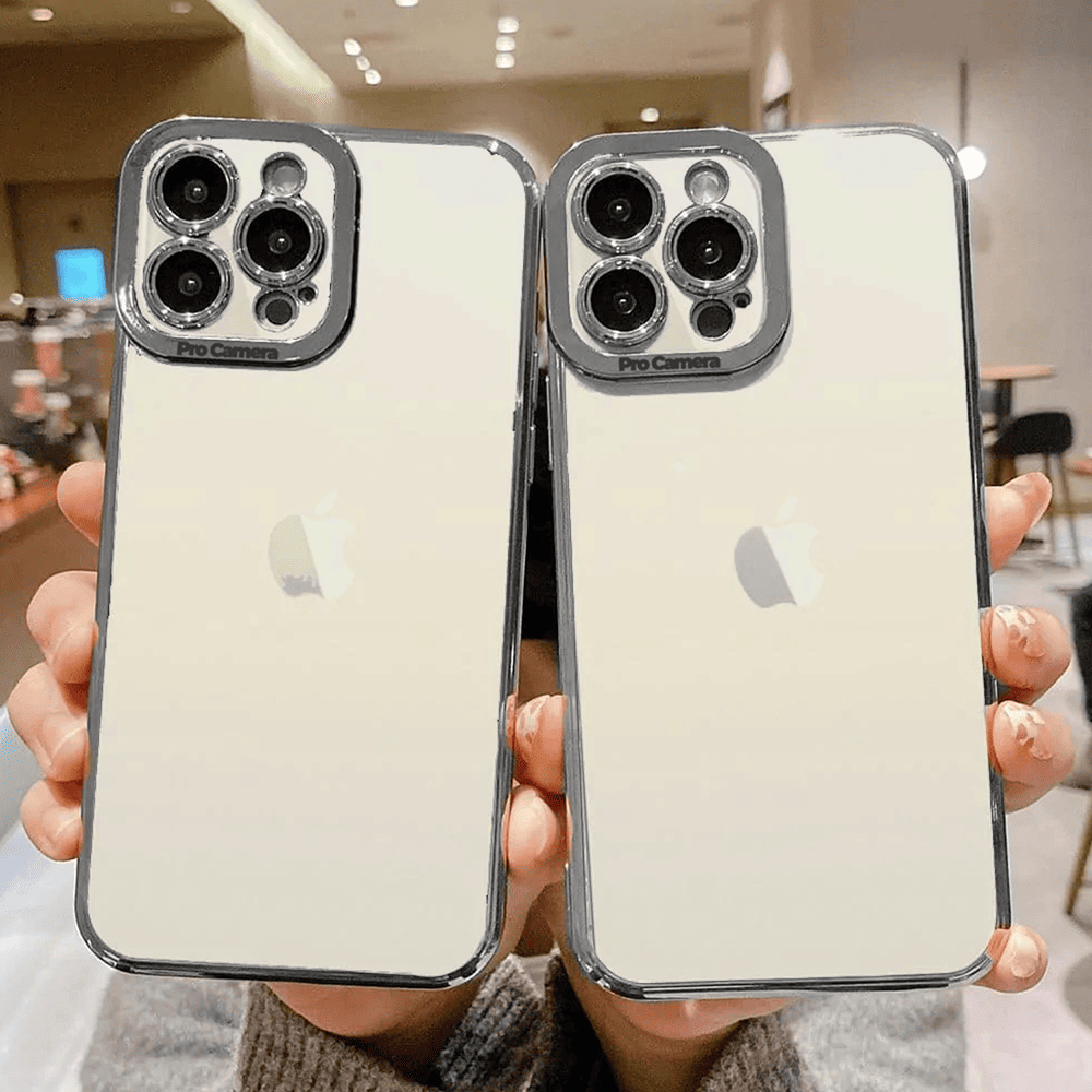 Etui do iPhone 15 Pro Camera High PRO z osłoną kamery, srebrne