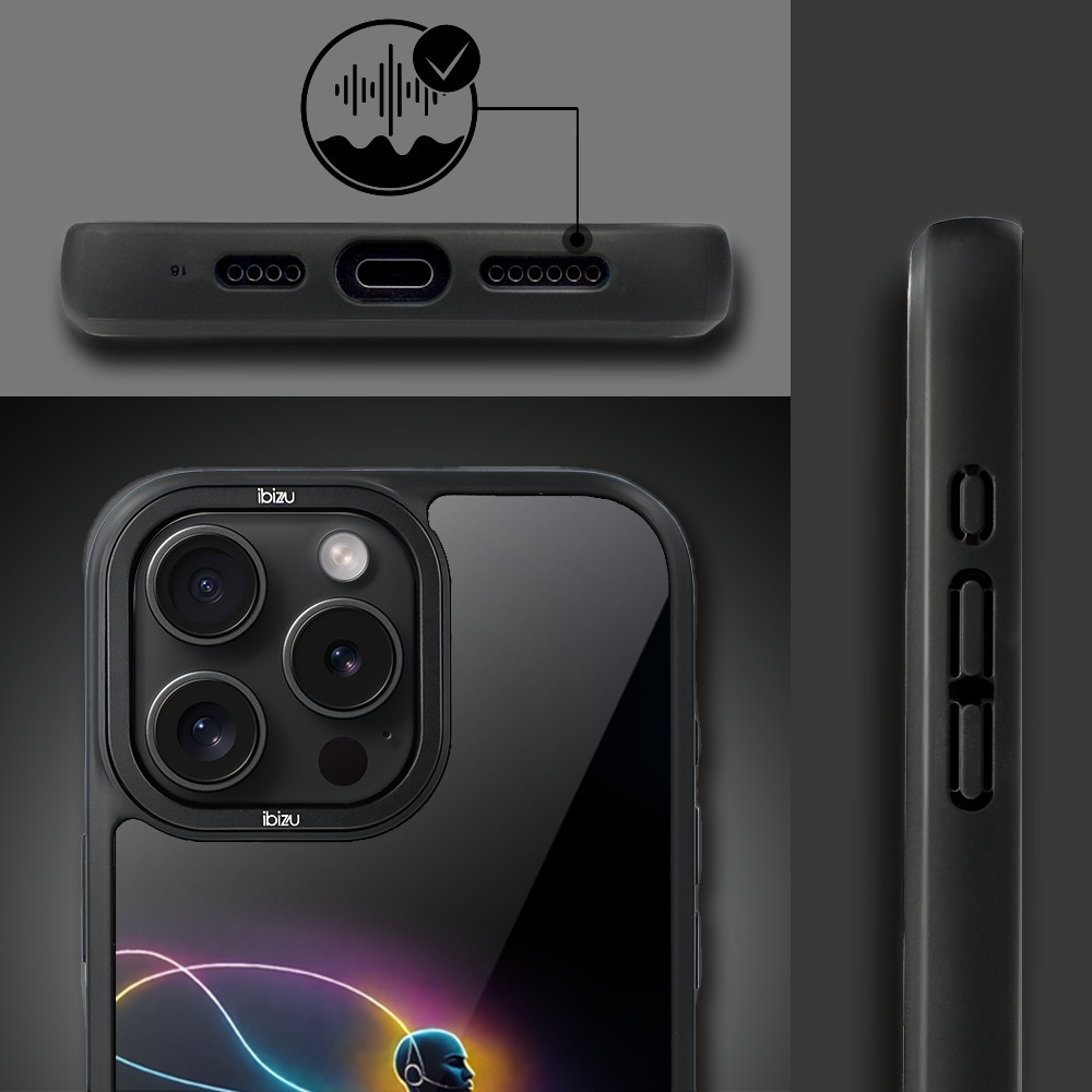Etui do iPhone 15 Pro IBIZU DropGuard Matt z MagSafe, #ElectroMove, Duch koszykówki