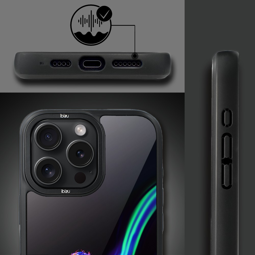 Etui do iPhone 15 Pro IBIZU DropGuard Matt z MagSafe, #ElectroMove, W rytmie piłki nożnej