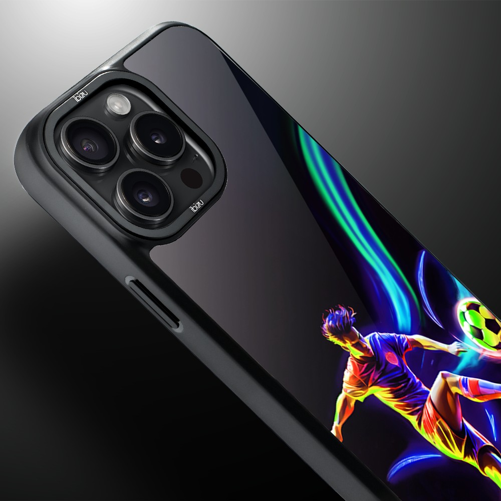Etui do iPhone 15 Pro IBIZU DropGuard Matt z MagSafe, #ElectroMove, W rytmie piłki nożnej