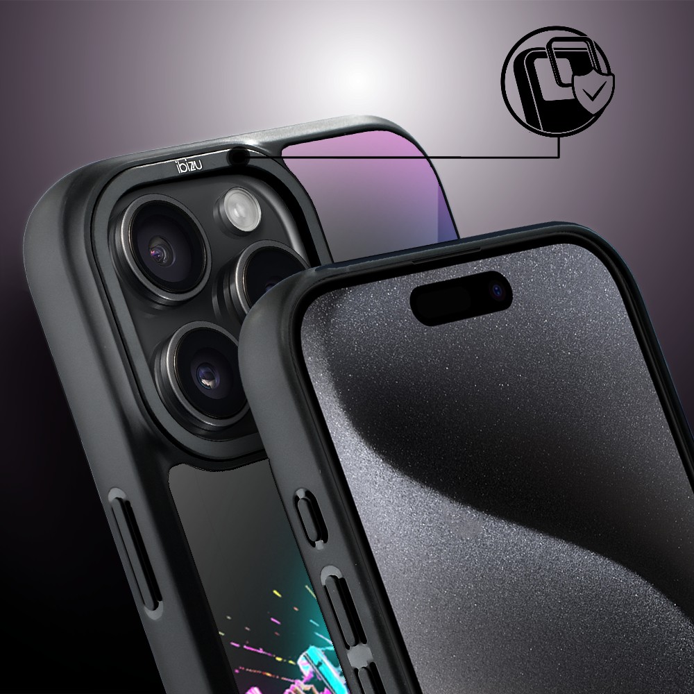 Etui do iPhone 15 Pro IBIZU DropGuard Matt z MagSafe, #ElectroMove, Wibracja fitness