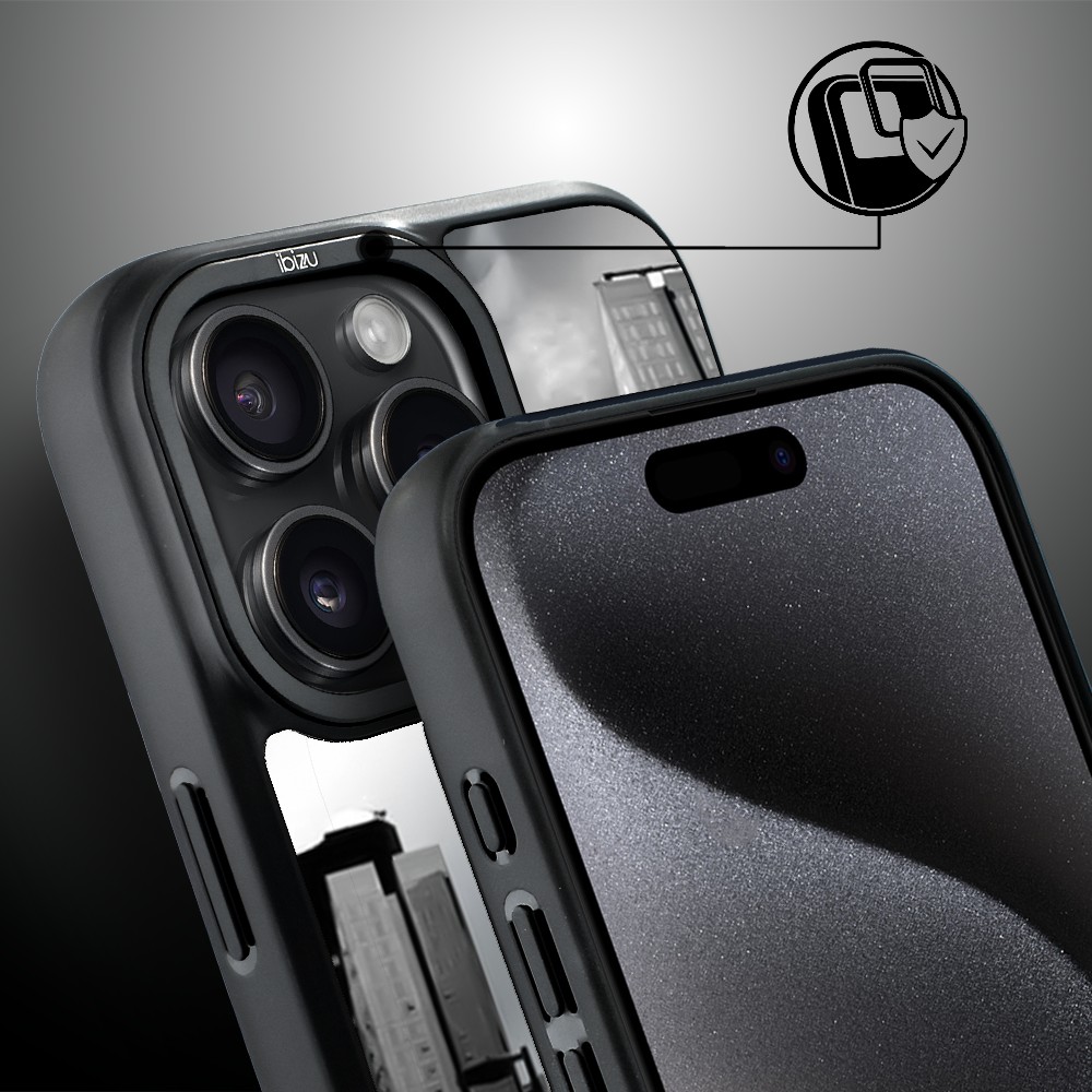 Etui do iPhone 15 Pro IBIZU DropGuard Matt z MagSafe, Noir City, Manhattan