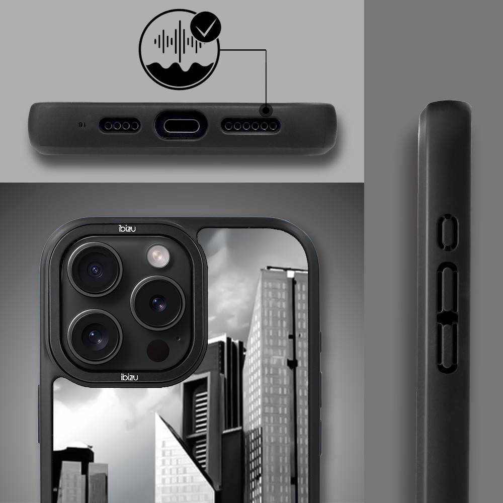 Etui do iPhone 15 Pro IBIZU DropGuard Matt z MagSafe, Noir City, Manhattan