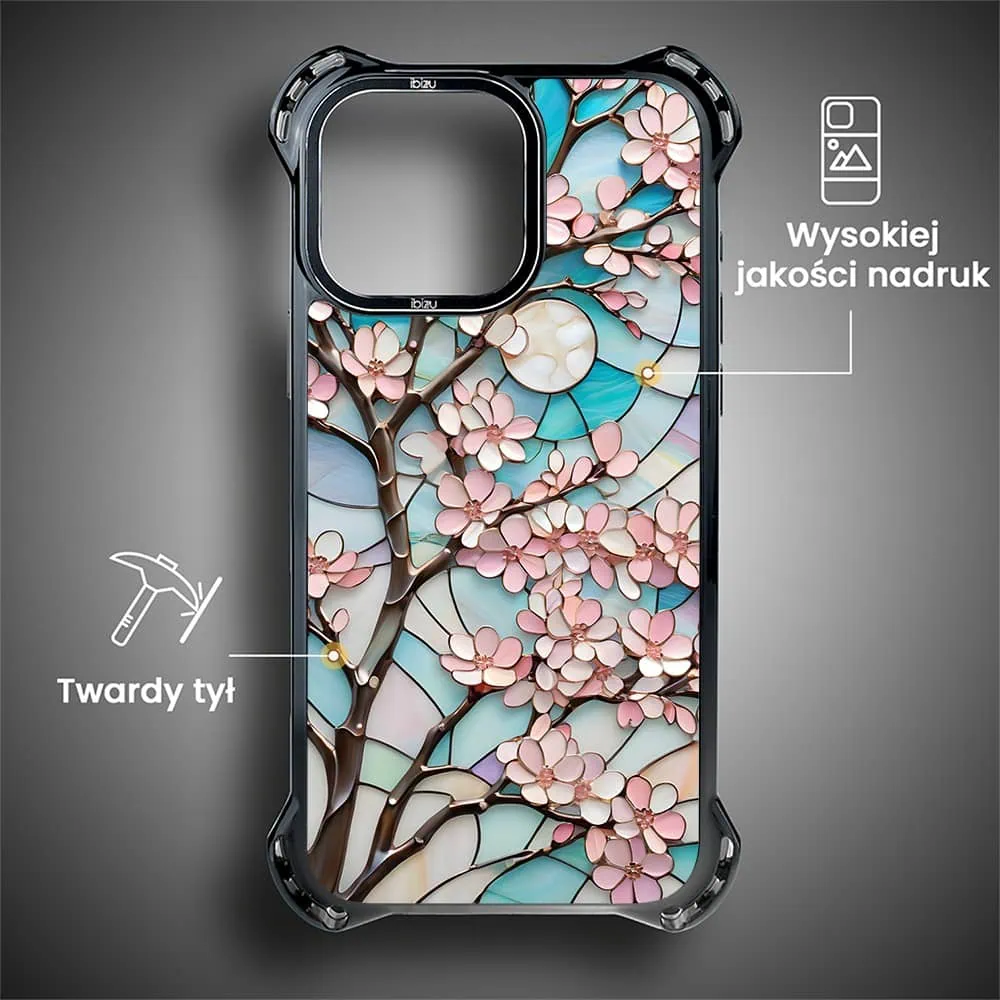 Etui do iPhone 15 Pro, Ibizu DropGuard Ultra z MagSafe, Barwy Szkła, Księżycowa Wiśnia