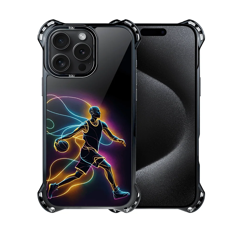 Etui do iPhone 15 Pro, Ibizu DropGuard Ultra z MagSafe, #ElectroMove, Duch koszykówki