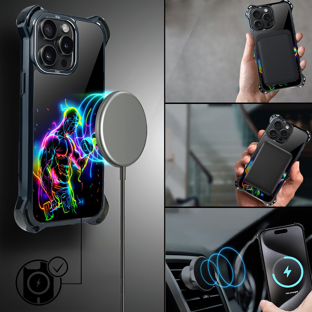 Etui do iPhone 15 Pro, Ibizu DropGuard Ultra z MagSafe, #ElectroMove, Jest moc