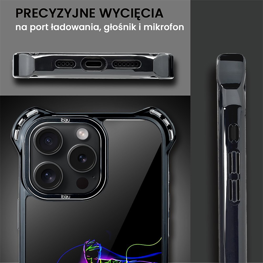 Etui do iPhone 15 Pro, Ibizu DropGuard Ultra z MagSafe, #ElectroMove, Moc football’u