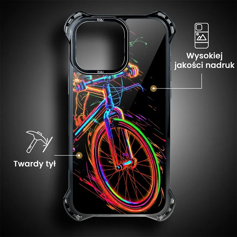 Etui do iPhone 15 Pro Max, Ibizu DropGuard Ultra z MagSafe, #ElectroMove, Rowerowa wibracja