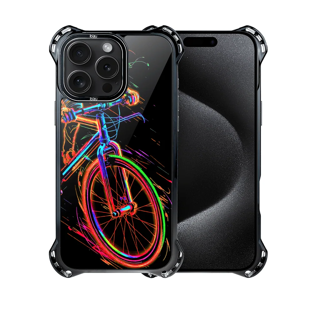 Etui do iPhone 15 Pro Max, Ibizu DropGuard Ultra z MagSafe, #ElectroMove, Rowerowa wibracja