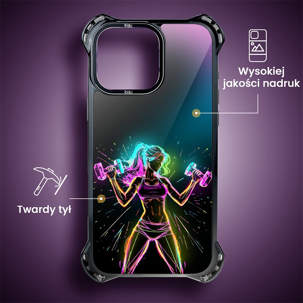 Etui do iPhone 15 Pro, Ibizu DropGuard Ultra z MagSafe, #ElectroMove, Wibracja fitness