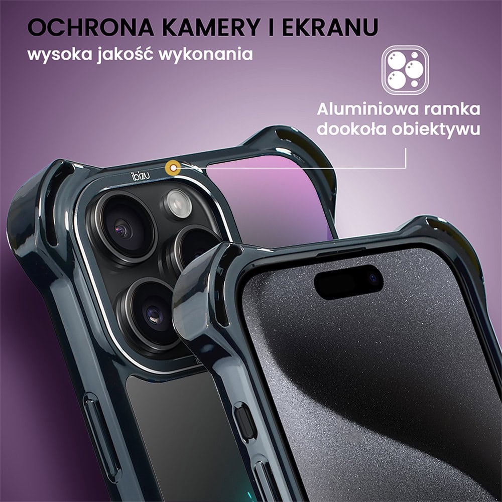 Etui do iPhone 15 Pro, Ibizu DropGuard Ultra z MagSafe, #ElectroMove, Wibracja fitness