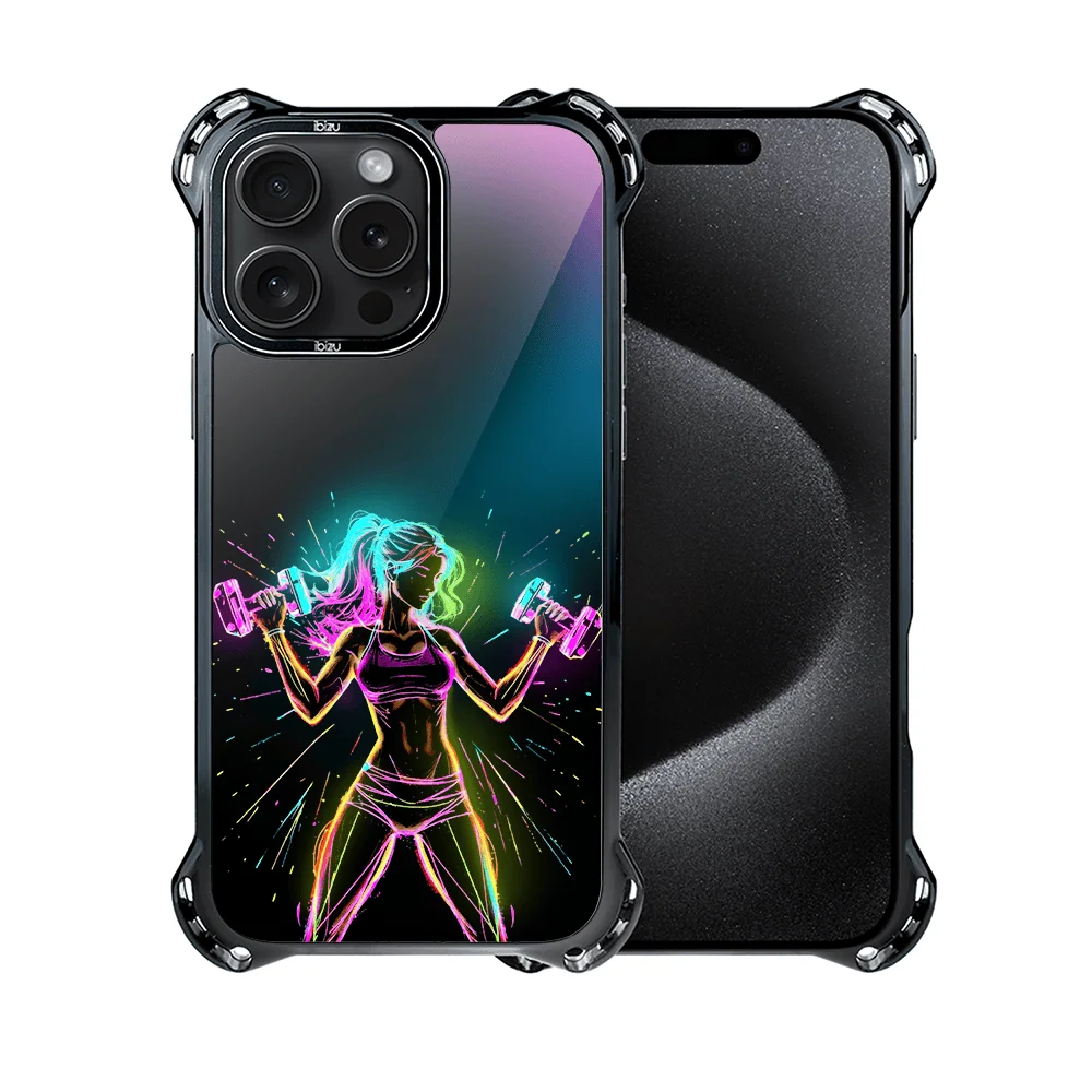 Etui do iPhone 15 Pro, Ibizu DropGuard Ultra z MagSafe, #ElectroMove, Wibracja fitness