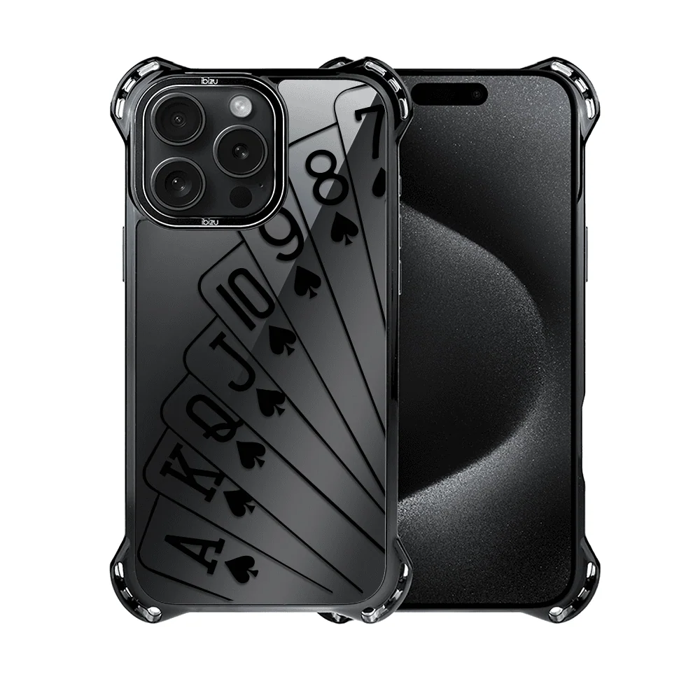 Etui do iPhone 15 Pro Max, Ibizu DropGuard Ultra z MagSafe, Midnight, Karty do gry