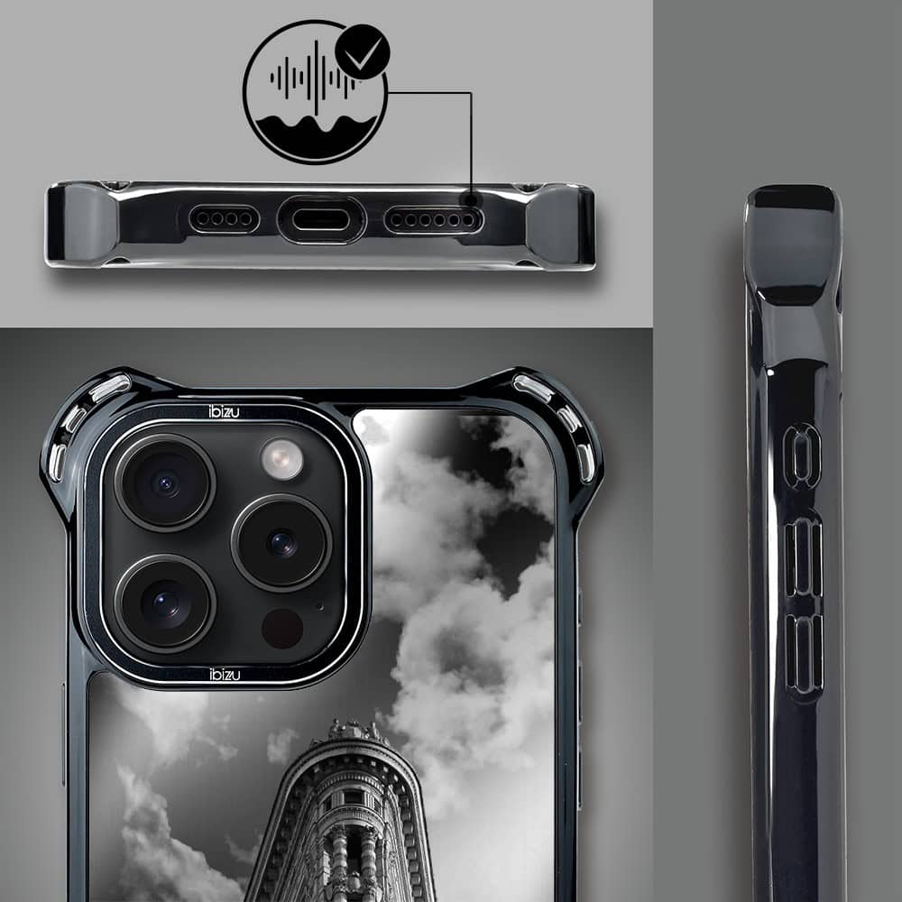 Etui do iPhone 15 Pro Max, Ibizu DropGuard Ultra z MagSafe, Noir City, Flatiron