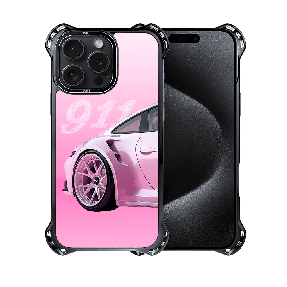 Etui do iPhone 15 Pro, Ibizu DropGuard Ultra z MagSafe, TechDrive, 911 różowe