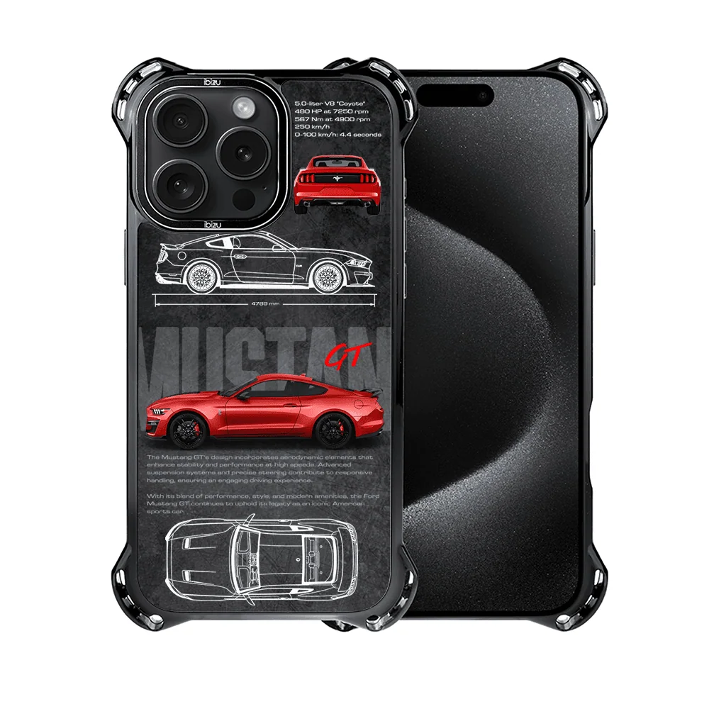 Etui do iPhone 15 Pro Max, Ibizu DropGuard Ultra z MagSafe, TechDrive, GT V8 “Coyote”