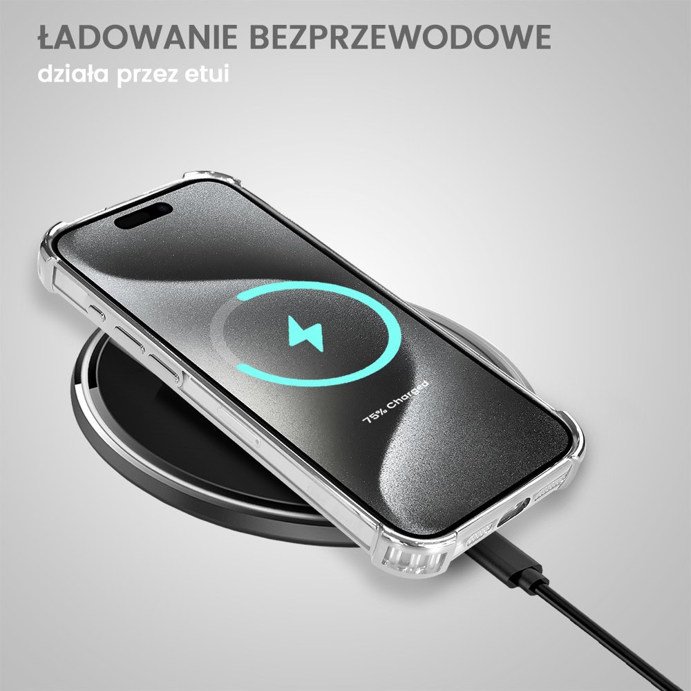 Etui do iPhone 15 Pro Max Magsafe Luxury Anti-Shock Lens Protect, srebrne (OUTLET)