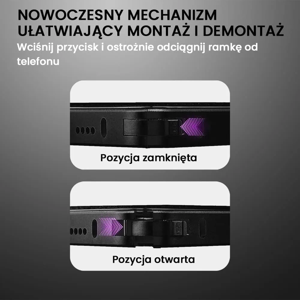 Etui do iPhone 15 Pro Max Metal Solid Leather z MagSafe, czarne