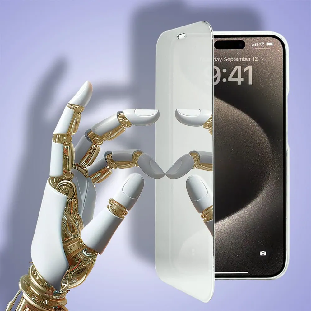 Etui do iPhone 15 Pro Max Mirror View zamykane typu książka, eleganckie lustrzane, srebrne (OUTLET)