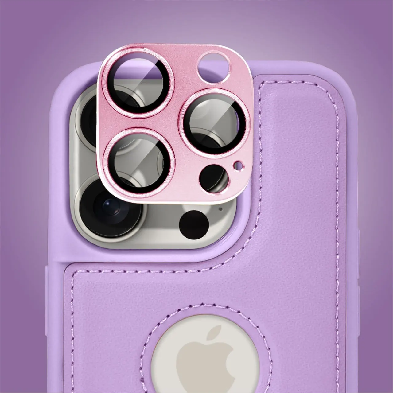 Etui do iPhone 15 Pro Max 2w1 Magsafe Double Wallet, zestaw etui oraz kabura ze smyczą, fioletowe