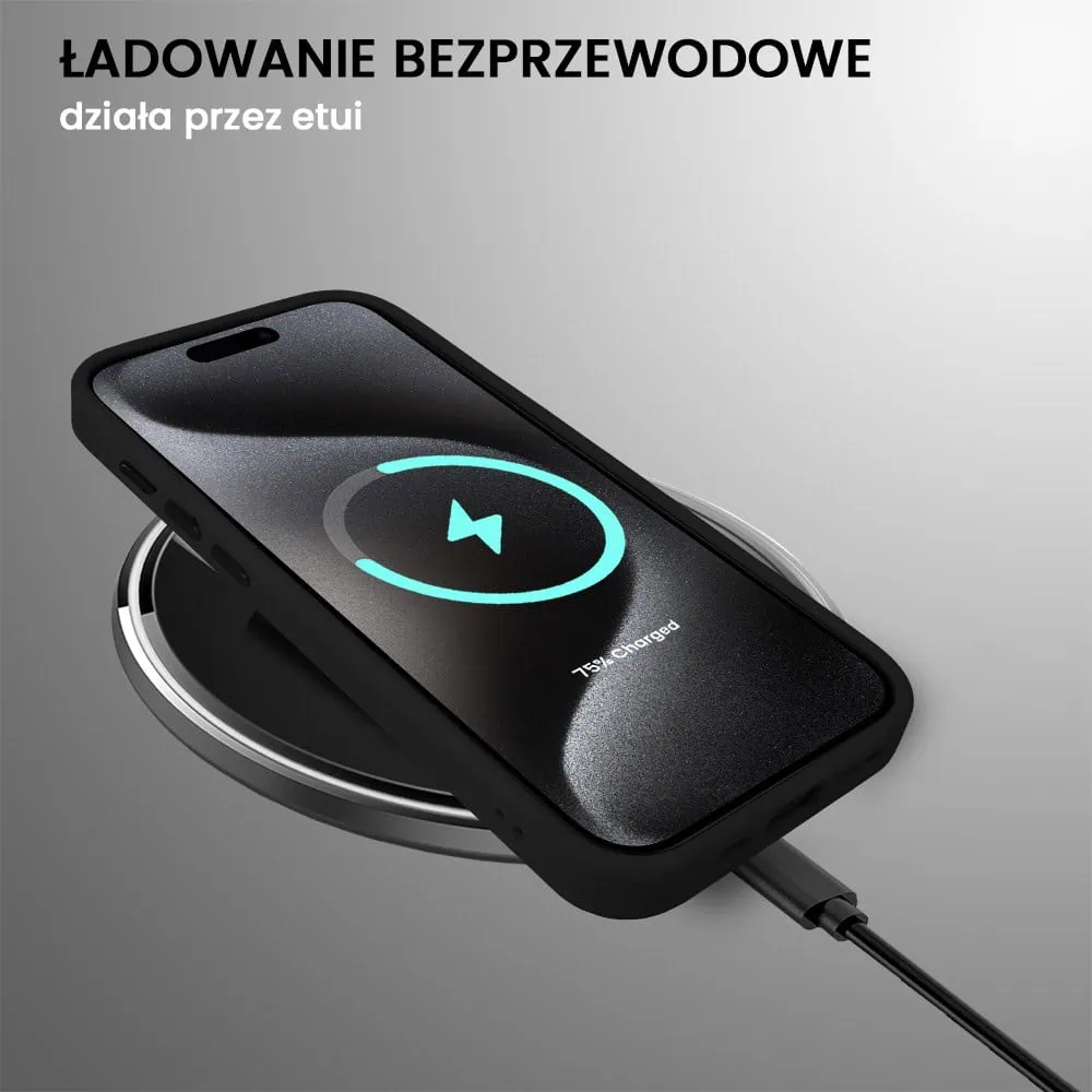 Etui do iPhone 15 Pro Max Color Flush z Magsafe, z osłoną aparatu, czarne