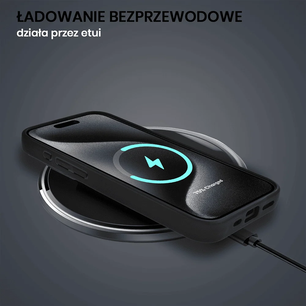 Etui do iPhone 15 Pro Magsafe Camera Beam Stand pancerne, osłona kamery z podstawką, czarne (OUTLET)