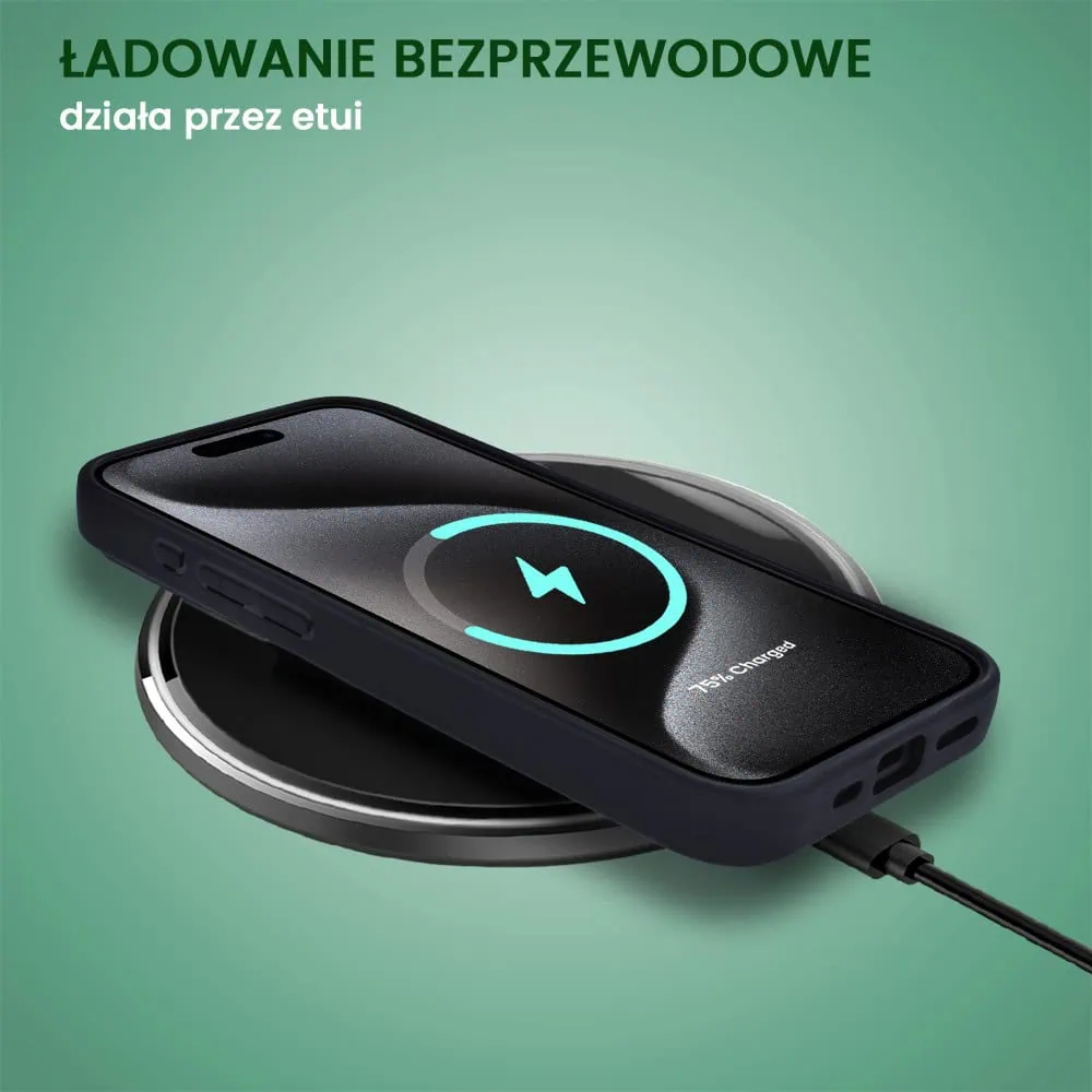 Etui do iPhone 15 Pro Magsafe Camera Beam Stand pancerne, osłona kamery z podstawką, zielone