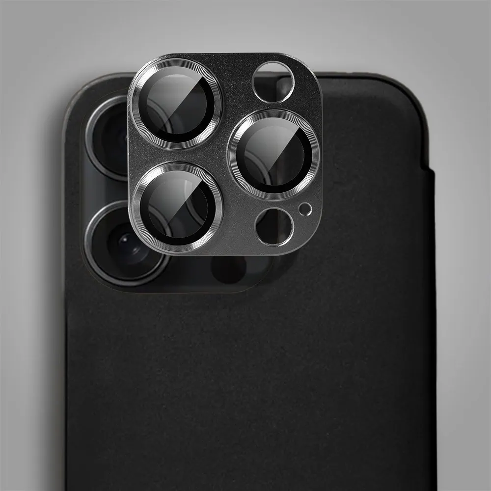 Etui do iPhone 15 Pro Max Mirror View zamykane typu książka, eleganckie lustrzane, czarne (OUTLET)