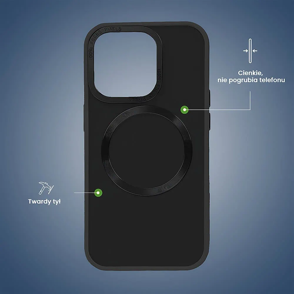 Etui do iPhone 15 Pro The Black Swan Protective z MagSafe, czarne