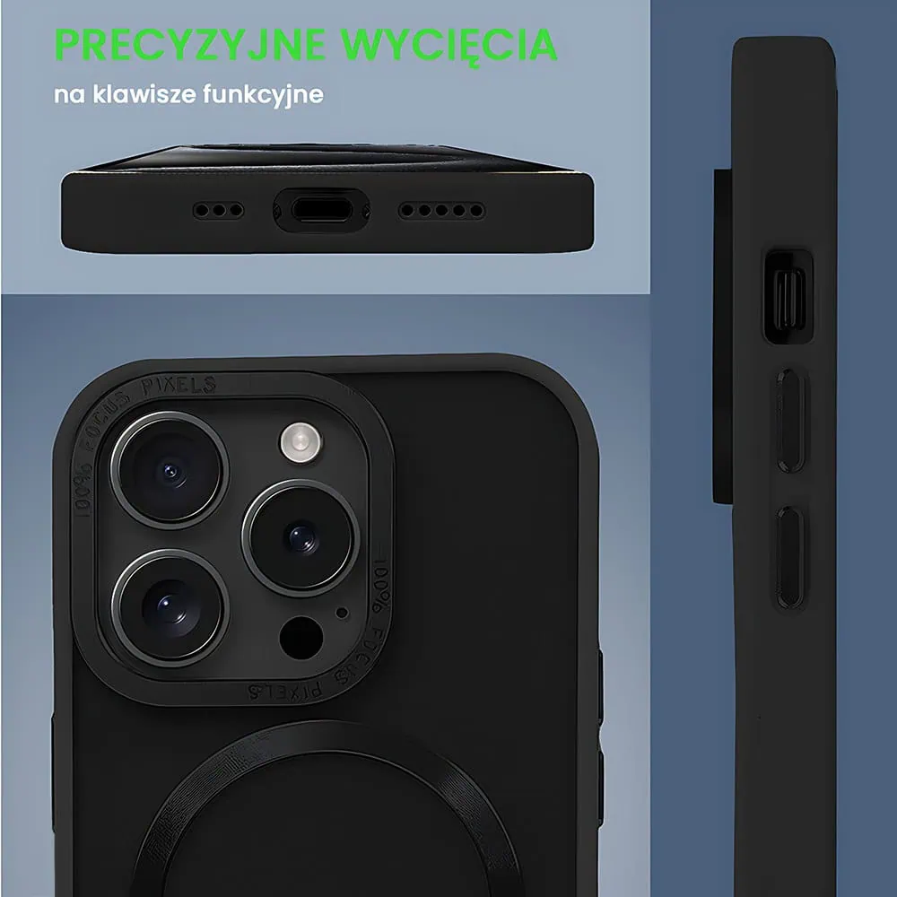 Etui do iPhone 15 Pro The Black Swan Protective z MagSafe, czarne