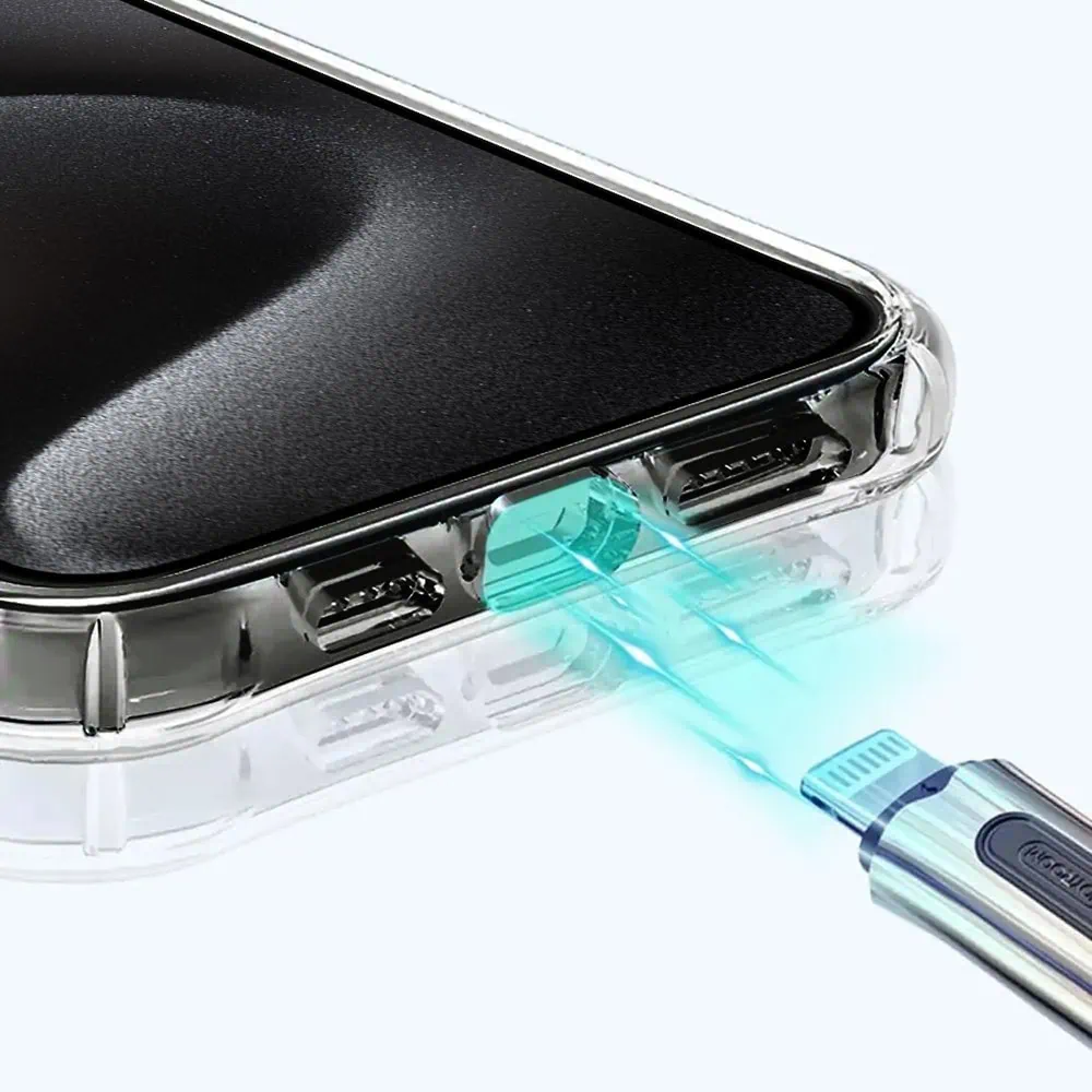 Etui do iPhone 15 Pro Max przeźroczyste z MagSafe, twardy, krystaliczny tył z osłoną na aparat