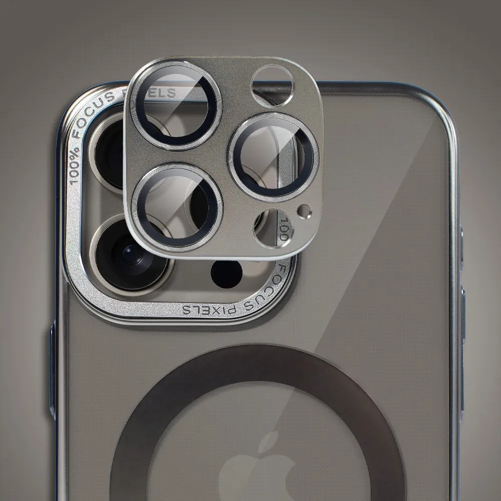 Etui do iPhone 15 Pro Max Skin Shield, cienkie, twardy tył, Titanium Finish, tytan naturalny (OUTLET)