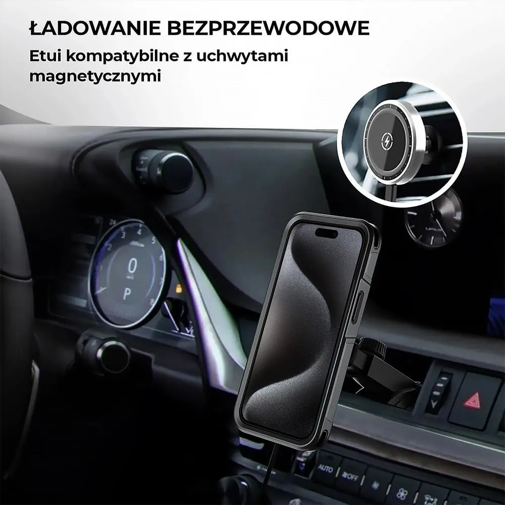 Etui do iPhone 15 Pro Max Smart Armor Pancerne z MagSafe, czarne