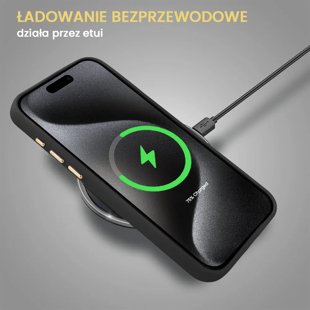 Etui do iPhone 15 Pro Max Soft Silicone Protect, z osłoną aparatu, czarne