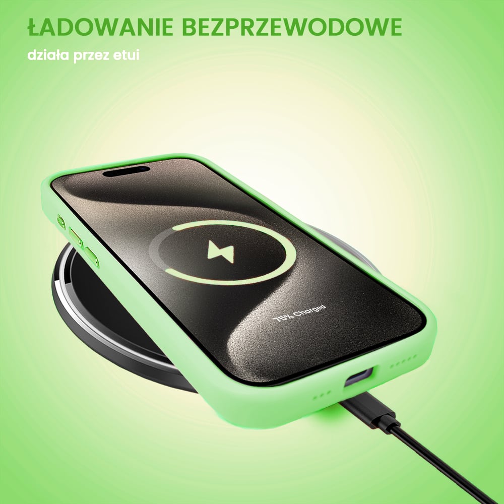 Etui do iPhone 15 Pro Max cienkie przeźroczyste, 3w1 z podstawką i osłoną aparatu, miętowe