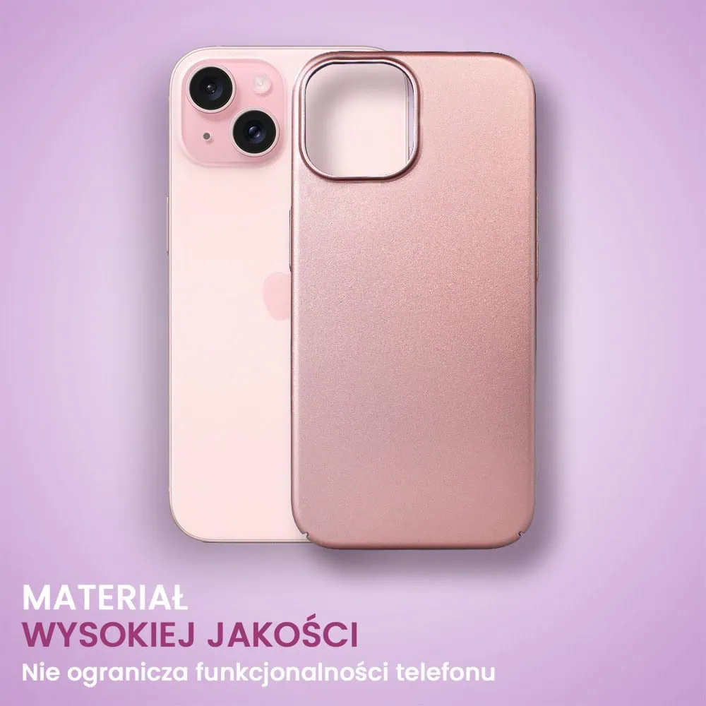 Etui do iPhone 15 Plus Skin Matt satynowe ultra cienkie, różowe (OUTLET)