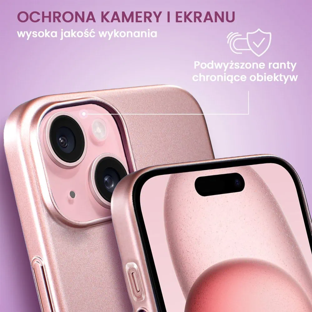Etui do iPhone 15 Plus Skin Matt satynowe ultra cienkie, różowe (OUTLET)
