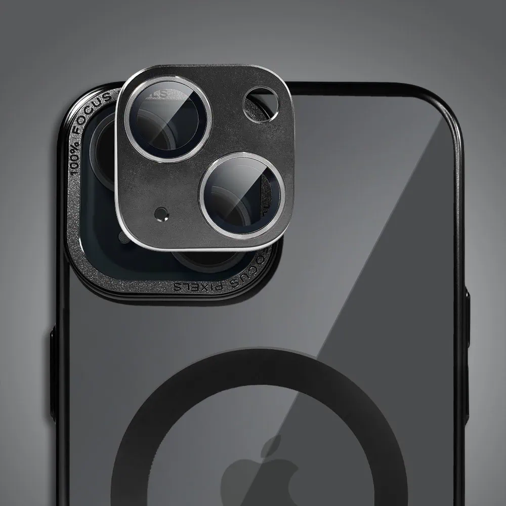 Etui do iPhone 15 Skin Shield, cienkie, twardy tył, Titanium Finish, czarne (OUTLET)